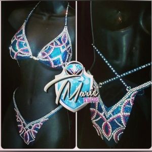 T Marie figure and physique bikini competition suit